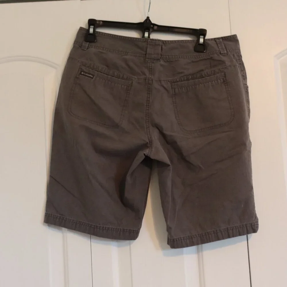 Columbia Cotton Casual Long Shorts Size 10 Grey - Picture 15 of 15